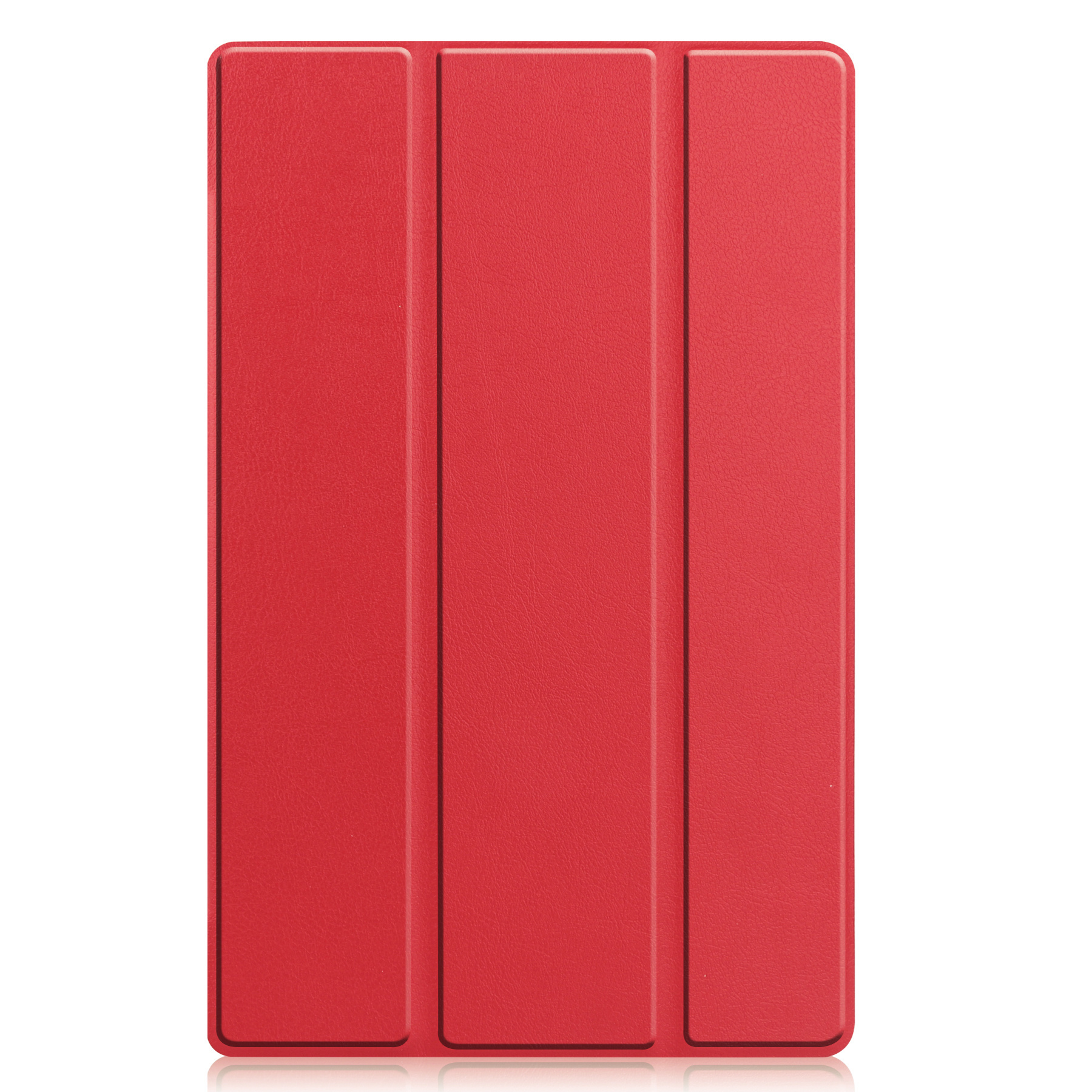 BASEY. Hoesje Geschikt voor Lenovo Tab M10 Plus 3rd Gen Hoes Case Tablet Hoesje Tri-fold Met Screenprotector - Hoes Geschikt voor Lenovo Tab M10 Plus (3e Gen) Hoesje Hard Cover Bookcase Hoes - Rood