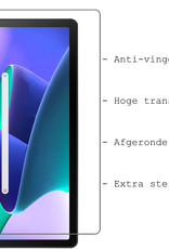 BASEY. Hoesje Geschikt voor Lenovo Tab M10 Plus 3rd Gen Hoes Case Tablet Hoesje Tri-fold Met Screenprotector - Hoes Geschikt voor Lenovo Tab M10 Plus (3e Gen) Hoesje Hard Cover Bookcase Hoes - Don't Touch Me