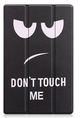 BASEY. Hoesje Geschikt voor Lenovo Tab M10 Plus 3rd Gen Hoes Case Tablet Hoesje Tri-fold Met Screenprotector - Hoes Geschikt voor Lenovo Tab M10 Plus (3e Gen) Hoesje Hard Cover Bookcase Hoes - Don't Touch Me