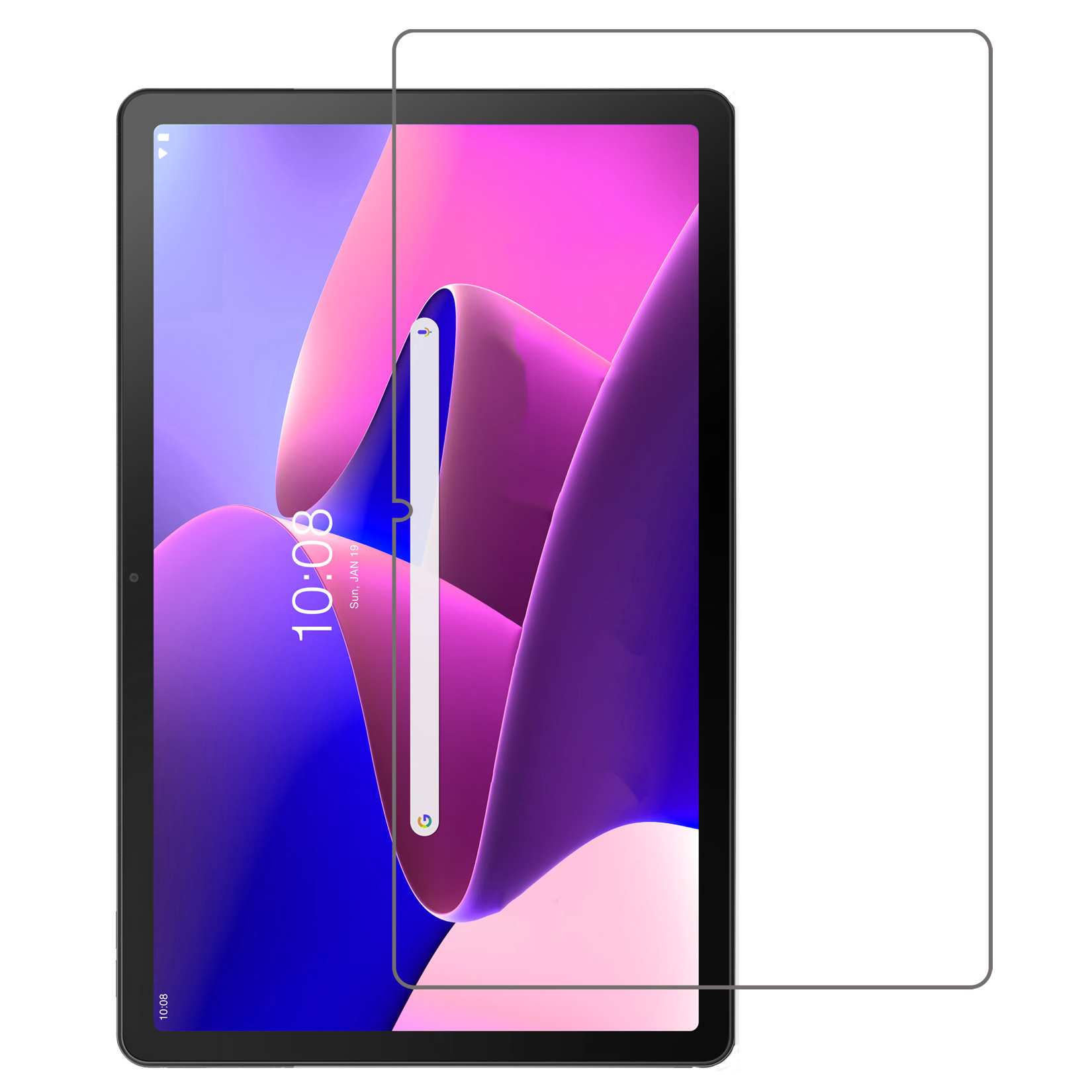 NoXx Hoesje Geschikt voor Lenovo Tab M10 Plus 3rd Gen Hoesje Case Hard Cover Hoes Book Case Met Screenprotector - Donkergroen