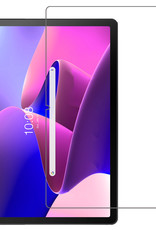 NoXx Hoesje Geschikt voor Lenovo Tab M10 Plus 3rd Gen Hoesje Case Hard Cover Hoes Book Case Met Screenprotector - Paars