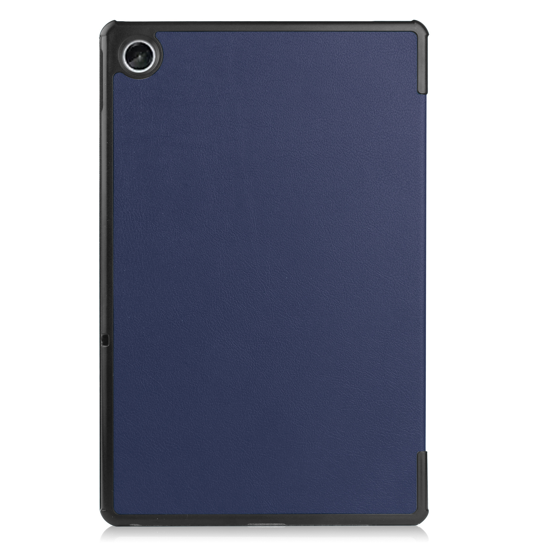 Nomfy Hoes Geschikt voor Lenovo Tab M10 Plus 3rd Gen Hoes Tri-fold Tablet Hoesje Case Met Screenprotector - Hoesje Geschikt voor Lenovo Tab M10 Plus (3e Gen) Hoesje Hardcover Bookcase - Donkerblauw
