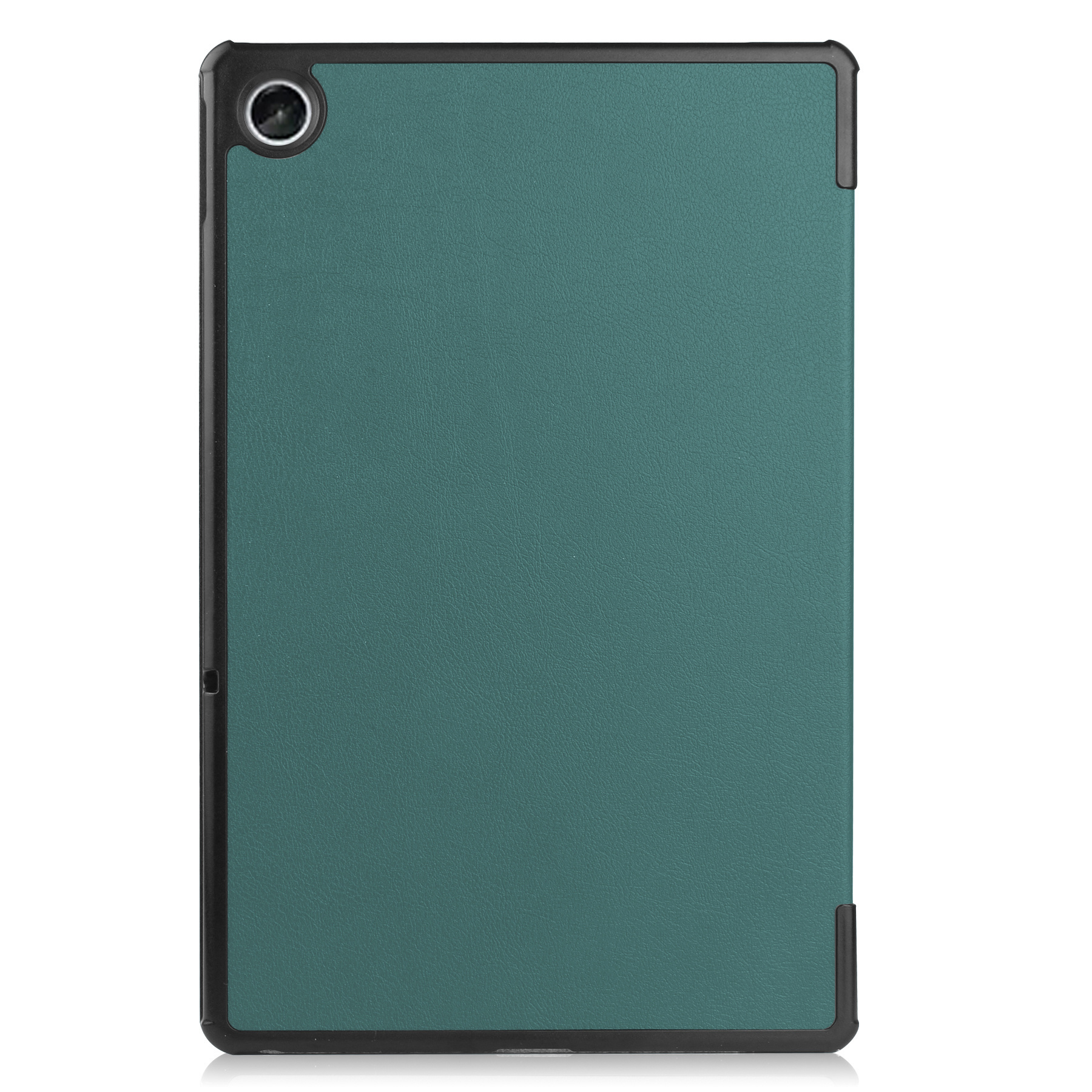 Nomfy Hoes Geschikt voor Lenovo Tab M10 Plus 3rd Gen Hoes Tri-fold Tablet Hoesje Case Met Screenprotector - Hoesje Geschikt voor Lenovo Tab M10 Plus (3e Gen) Hoesje Hardcover Bookcase - Donkergroen