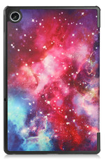Lenovo Tab M10 Plus Hoesje (3e generatie) Book Case Met Screenprotector Galaxy - Lenovo Tab M10 Plus (Gen 3) Hoes Hardcover Hoesje Galaxy
