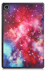 Nomfy Hoes Geschikt voor Lenovo Tab M10 Plus 3rd Gen Hoes Tri-fold Tablet Hoesje Case Met Screenprotector - Hoesje Geschikt voor Lenovo Tab M10 Plus (3e Gen) Hoesje Hardcover Bookcase - Galaxy