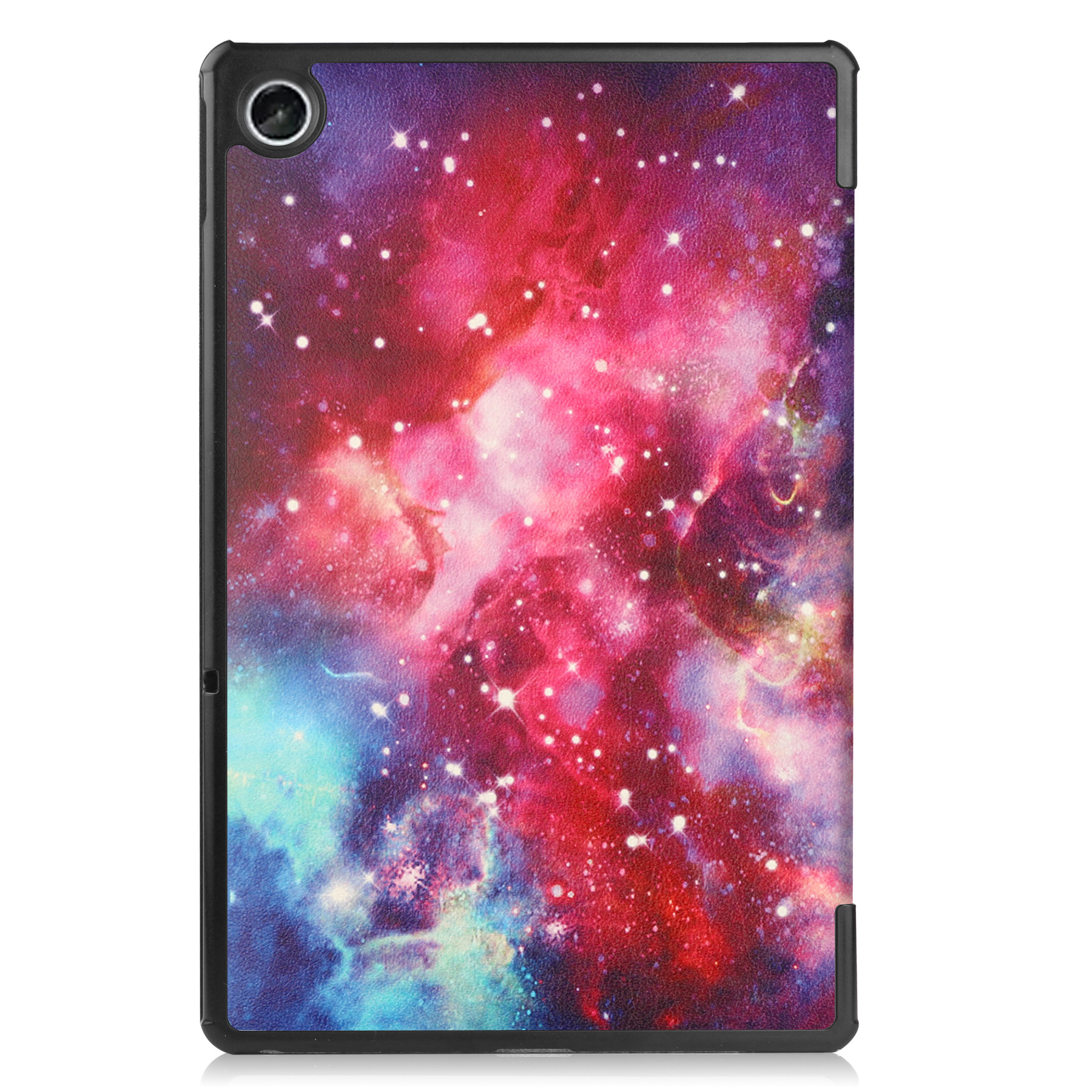 Nomfy Hoes Geschikt voor Lenovo Tab M10 Plus 3rd Gen Hoes Tri-fold Tablet Hoesje Case Met Screenprotector - Hoesje Geschikt voor Lenovo Tab M10 Plus (3e Gen) Hoesje Hardcover Bookcase - Galaxy