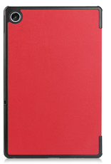 Nomfy Hoes Geschikt voor Lenovo Tab M10 Plus 3rd Gen Hoes Tri-fold Tablet Hoesje Case Met Screenprotector - Hoesje Geschikt voor Lenovo Tab M10 Plus (3e Gen) Hoesje Hardcover Bookcase - Rood