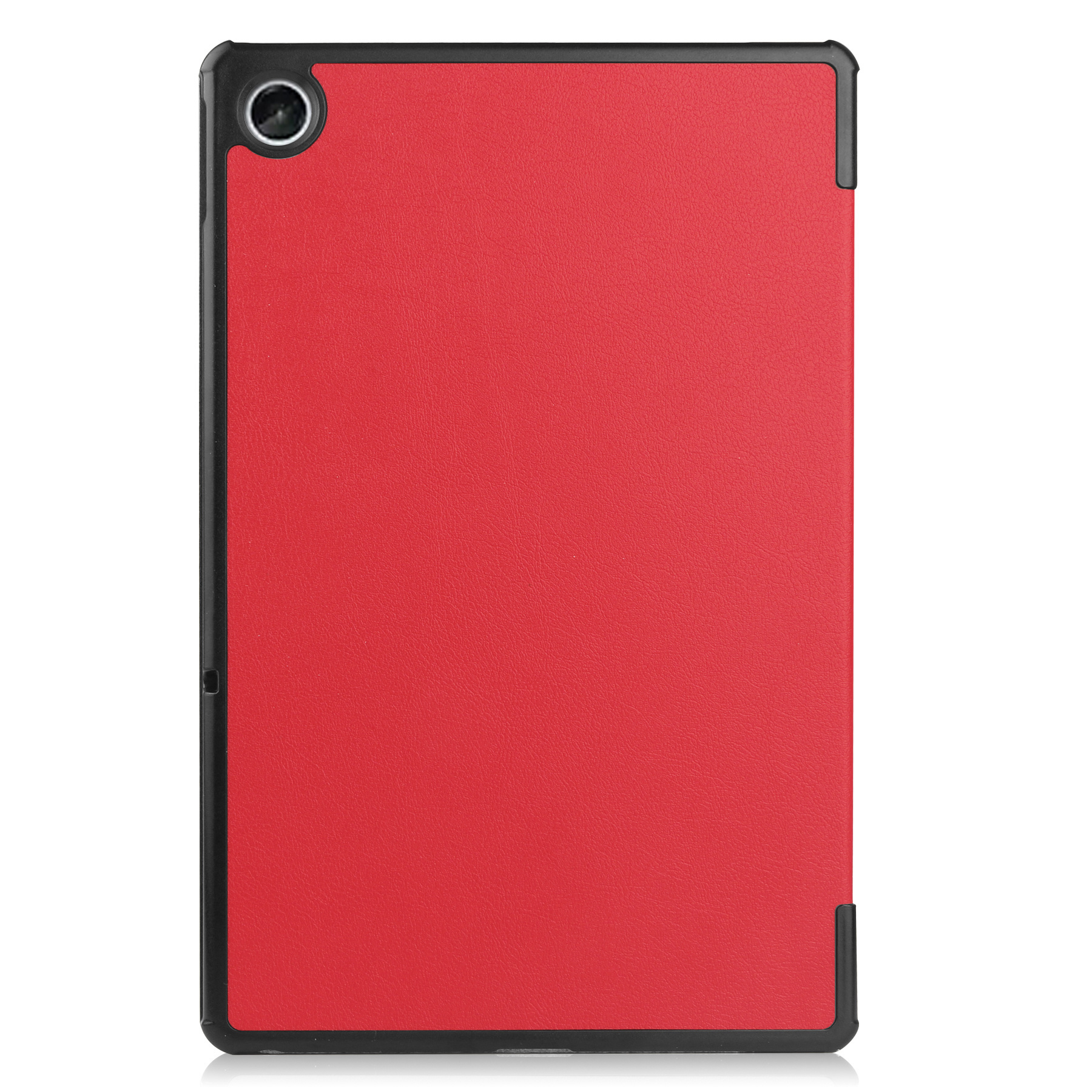 Nomfy Hoes Geschikt voor Lenovo Tab M10 Plus 3rd Gen Hoes Tri-fold Tablet Hoesje Case Met Screenprotector - Hoesje Geschikt voor Lenovo Tab M10 Plus (3e Gen) Hoesje Hardcover Bookcase - Rood