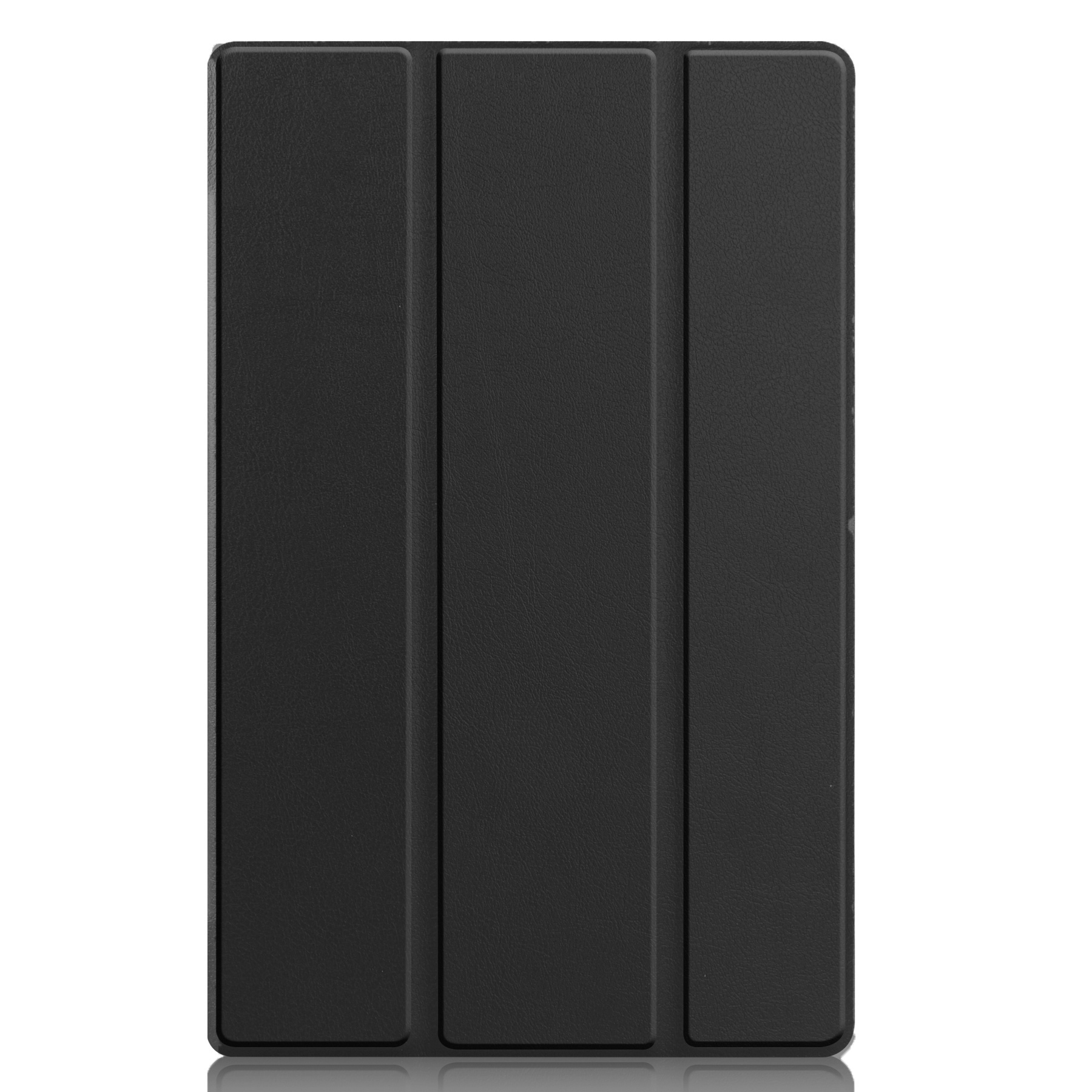 Lenovo Tab M10 Plus Hoesje (3e generatie) Book Case Met Screenprotector Zwart - Lenovo Tab M10 Plus (Gen 3) Hoes Hardcover Hoesje Zwart