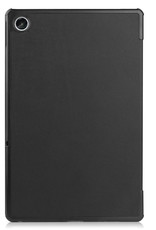 Nomfy Hoes Geschikt voor Lenovo Tab M10 Plus 3rd Gen Hoes Tri-fold Tablet Hoesje Case Met Screenprotector - Hoesje Geschikt voor Lenovo Tab M10 Plus (3e Gen) Hoesje Hardcover Bookcase - Zwart