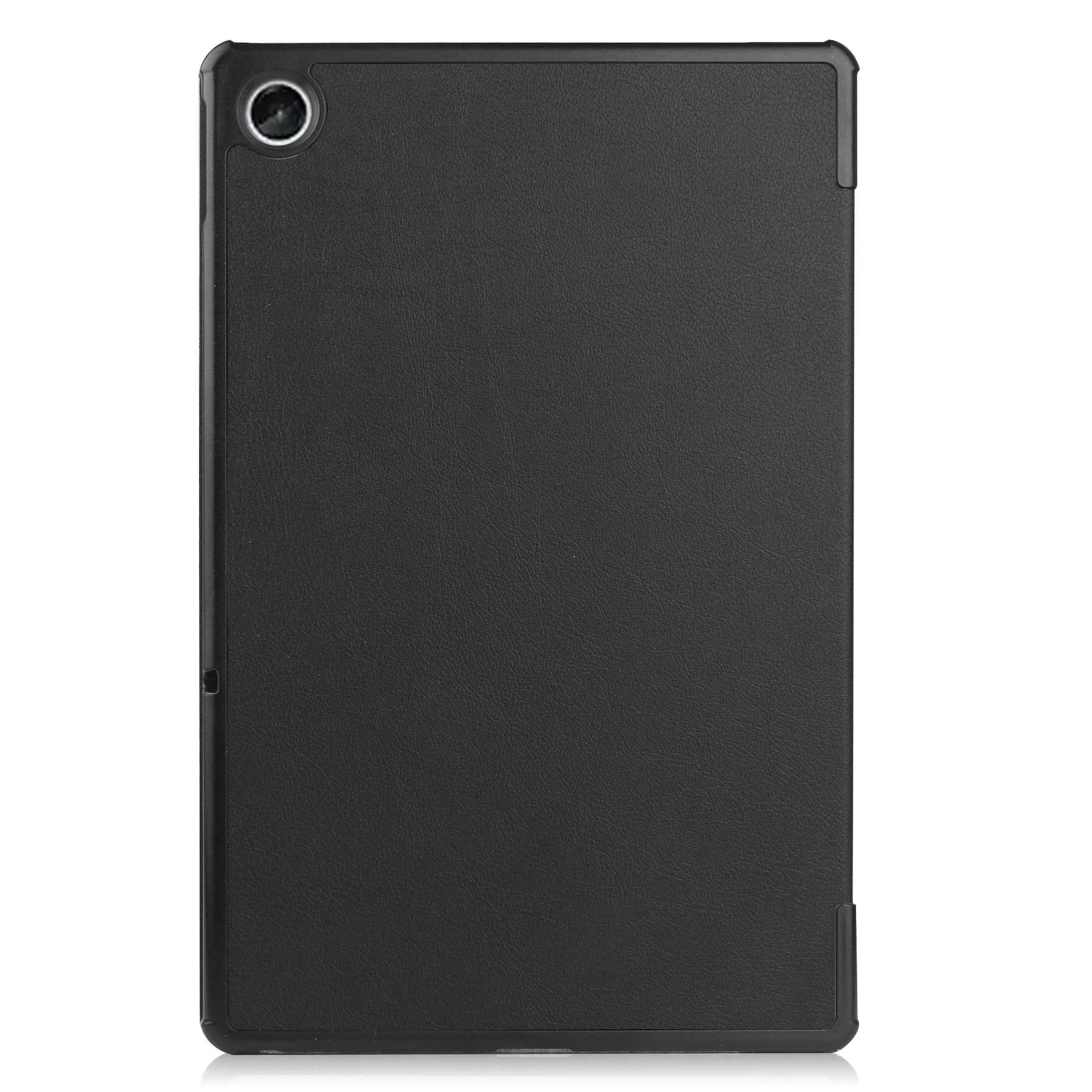 Nomfy Hoes Geschikt voor Lenovo Tab M10 Plus 3rd Gen Hoes Tri-fold Tablet Hoesje Case Met Screenprotector - Hoesje Geschikt voor Lenovo Tab M10 Plus (3e Gen) Hoesje Hardcover Bookcase - Zwart