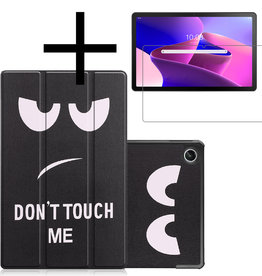 NoXx NoXx Lenovo Tab M10 Plus (3e generatie) Hoes Met Screenprotector - Don't touch me