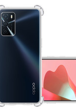 NoXx Hoes Geschikt voor OPPO A16s Hoesje Siliconen Cover Shock Proof Back Case Shockproof Hoes - Transparant
