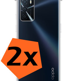 Nomfy Nomfy OPPO A16s Hoesje Shockproof - Transparant - 2 PACK