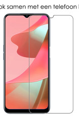NoXx OPPO A16s Screenprotector Bescherm Glas Gehard - OPPO A16s Screen Protector Tempered Glass - 2x