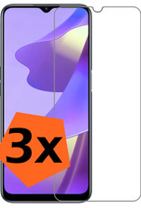 Nomfy Screenprotector Geschikt voor OPPO A16s Screenprotector Bescherm Glas Tempered Glass - Screenprotector Geschikt voor OPPO A16s Screen Protector - 3 PACK