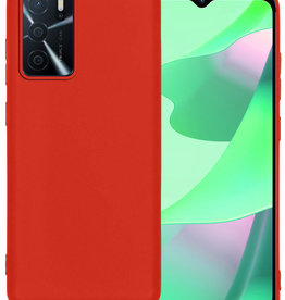 BASEY. BASEY. OPPO A16s Hoesje Siliconen - Rood