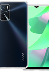 BASEY. Hoes Geschikt voor OPPO A16s Hoesje Siliconen Back Cover Case - Hoesje Geschikt voor OPPO A16s Hoes Cover Hoesje - Transparant