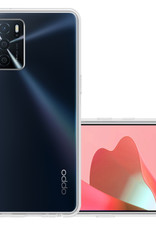 NoXx Hoes Geschikt voor OPPO A16s Hoesje Cover Siliconen Back Case Hoes - Transparant