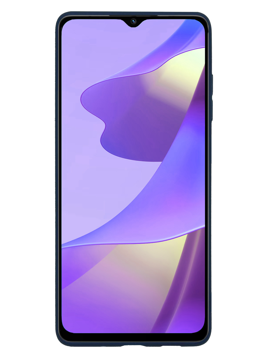 Nomfy Hoesje Geschikt voor OPPO A16s Hoesje Siliconen Cover Case - Hoes Geschikt voor OPPO A16s Hoes Back Case - Donkerblauw