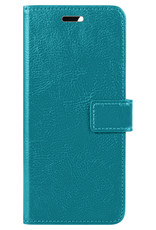 BASEY. OPPO A16s Hoesje Bookcase - OPPO A16s Hoes Flip Case Book Cover - OPPO A16s Hoes Book Case Turquoise