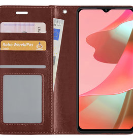 NoXx NoXx OPPO A16s Hoesje Bookcase - Bruin