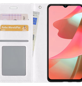 NoXx NoXx OPPO A16s Hoesje Bookcase - Wit