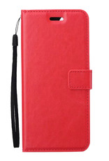 Nomfy Hoesje Geschikt voor OPPO A16s Hoes Bookcase Flipcase Book Cover - Hoes Geschikt voor OPPO A16s Hoesje Book Case - Rood