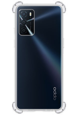 BASEY. Hoes Geschikt voor OPPO A16s Hoesje Shock Proof Case Hoes Siliconen Met 2x Screenprotector - Hoesje Geschikt voor OPPO A16s Hoes Cover Shockproof - Transparant