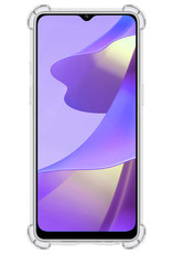 Nomfy Hoesje Geschikt voor OPPO A16s Hoesje Shock Proof Cover Case Shockproof Met 2x Screenprotector - Hoes Geschikt voor OPPO A16s Hoes Siliconen Back Case - Transparant
