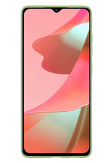 NoXx Hoes Geschikt voor OPPO A16s Hoesje Cover Siliconen Back Case Hoes Met Screenprotector - Groen