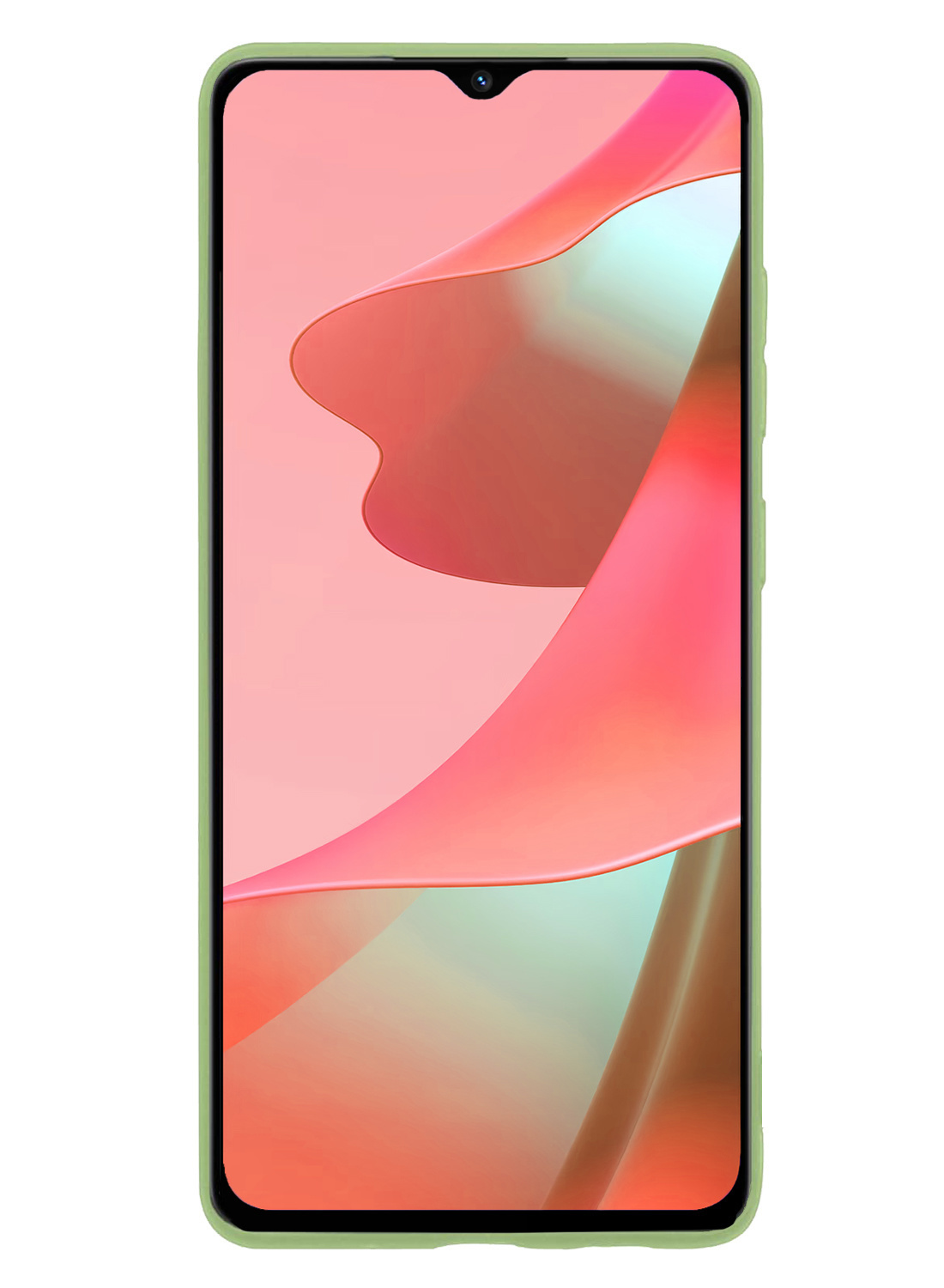 NoXx Hoes Geschikt voor OPPO A16s Hoesje Cover Siliconen Back Case Hoes Met Screenprotector - Groen
