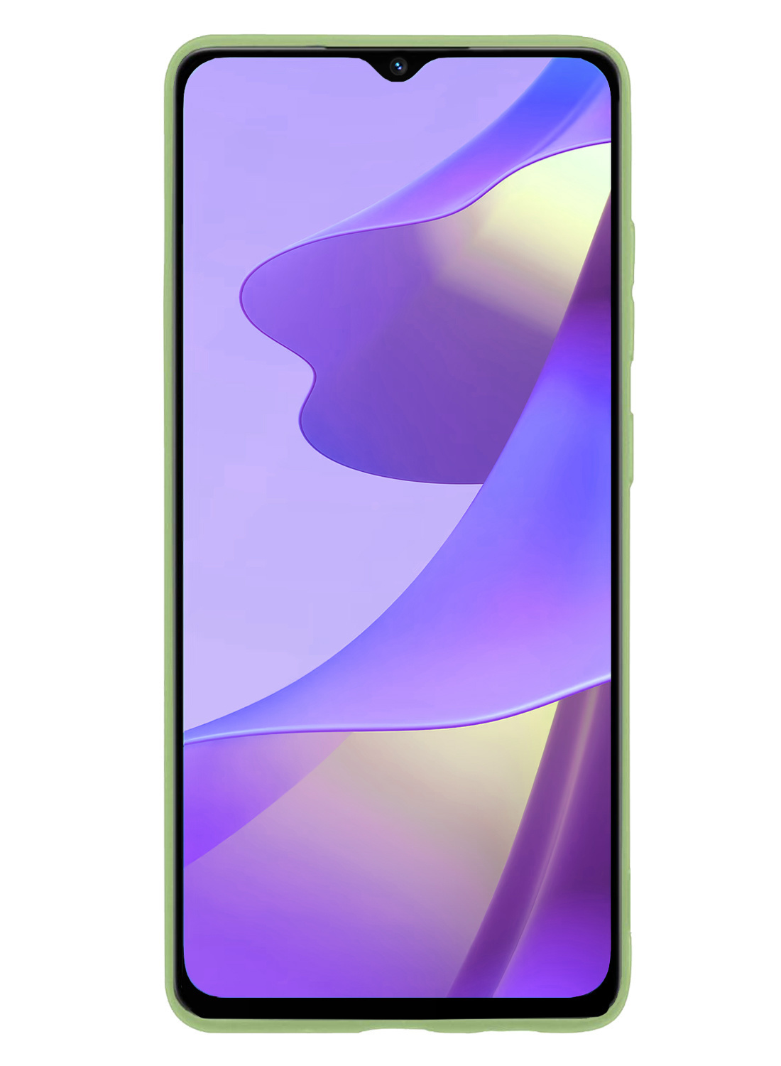 Nomfy Hoesje Geschikt voor OPPO A16s Hoesje Siliconen Cover Case Met 2x Screenprotector - Hoes Geschikt voor OPPO A16s Hoes Back Case - Groen