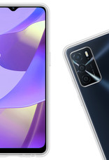 Nomfy Hoesje Geschikt voor OPPO A16s Hoesje Siliconen Cover Case Met 2x Screenprotector - Hoes Geschikt voor OPPO A16s Hoes Back Case - Transparant