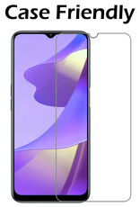 Nomfy OPPO A16s Hoesje Bookcase Met Screenprotector - OPPO A16s Screenprotector - OPPO A16s Book Case Met Screenprotector Licht Roze