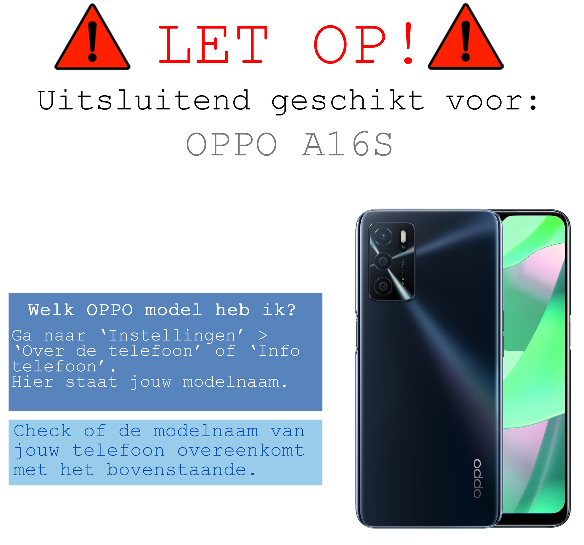 BASEY. OPPO A16s Hoesje Shock Proof Met 2x Screenprotector Tempered Glass - OPPO A16s Screen Protector Beschermglas Hoes Shockproof - Transparant