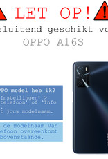 BASEY. Hoes Geschikt voor OPPO A16s Hoesje Bookcase Hoes Flip Case Book Cover - Hoesje Geschikt voor OPPO A16s Hoes Book Case Hoesje - Lichtroze