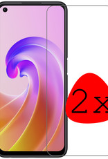 BASEY. Screenprotector Geschikt voor OPPO A76 Screenprotector Tempered Glass - Screenprotector Geschikt voor OPPO A76 Beschermglas Screen Protector Glas - 2 Stuks