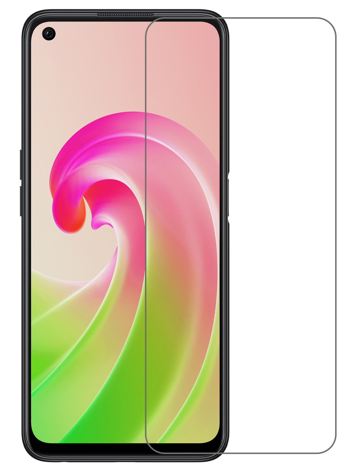 Nomfy Screenprotector Geschikt voor OPPO A76 Screenprotector Bescherm Glas Tempered Glass - Screenprotector Geschikt voor OPPO A76 Screen Protector