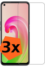 Nomfy Screenprotector Geschikt voor OPPO A76 Screenprotector Bescherm Glas Tempered Glass - Screenprotector Geschikt voor OPPO A76 Screen Protector - 3 PACK