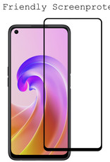 BASEY. Screenprotector Geschikt voor OPPO A76 Screenprotector Beschermglas Full Cover - Screenprotector Geschikt voor OPPO A76 Screen Protector Full Cover - 2 Stuks