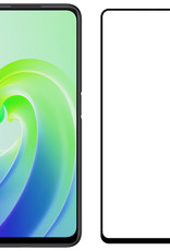NoXx Screenprotector Geschikt voor OPPO A76 Screenprotector Tempered Glass Gehard Glas Full Cover - 3x
