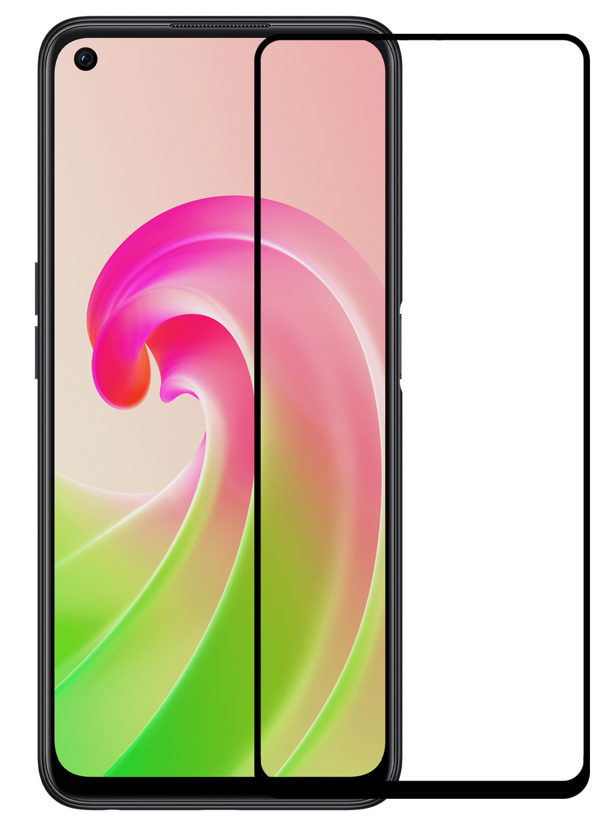 Nomfy Screenprotector Geschikt voor OPPO A76 Screenprotector Bescherm Glas - Screenprotector Geschikt voor OPPO A76 Screen Protector Tempered Glass Full Screen Full Cover