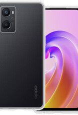 BASEY. Hoes Geschikt voor OPPO A76 Hoesje Siliconen Back Cover Case - Hoesje Geschikt voor OPPO A76 Hoes Cover Hoesje - Transparant