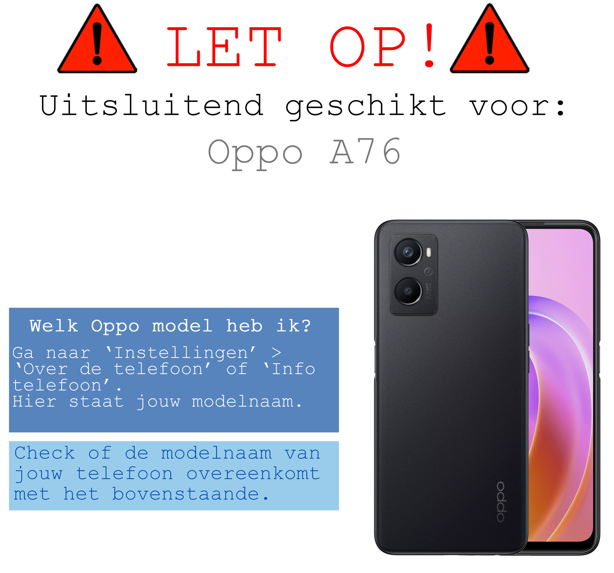 BASEY. Hoes Geschikt voor OPPO A76 Hoesje Siliconen Back Cover Case - Hoesje Geschikt voor OPPO A76 Hoes Cover Hoesje - Transparant - 2 Stuks