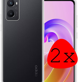 BASEY. BASEY. OPPO A76 Hoesje Siliconen - Transparant - 2 PACK