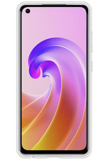 BASEY. Hoes Geschikt voor OPPO A76 Hoesje Siliconen Back Cover Case - Hoesje Geschikt voor OPPO A76 Hoes Cover Hoesje - Transparant - 2 Stuks