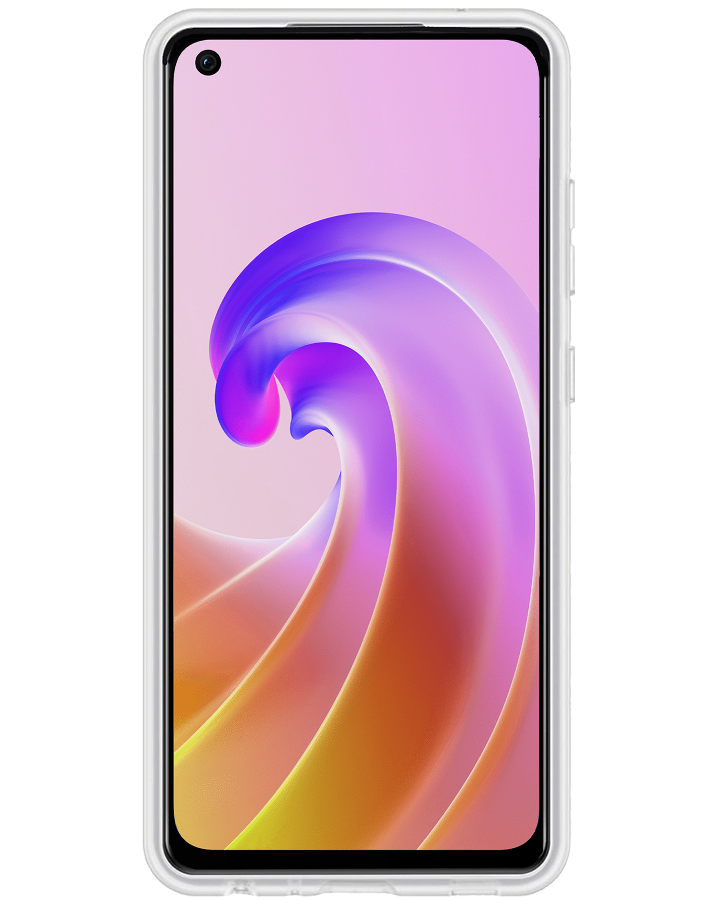 BASEY. Hoes Geschikt voor OPPO A76 Hoesje Siliconen Back Cover Case - Hoesje Geschikt voor OPPO A76 Hoes Cover Hoesje - Transparant - 2 Stuks