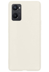 BASEY. Hoes Geschikt voor OPPO A76 Hoesje Siliconen Back Cover Case - Hoesje Geschikt voor OPPO A76 Hoes Cover Hoesje - Wit - 2 Stuks