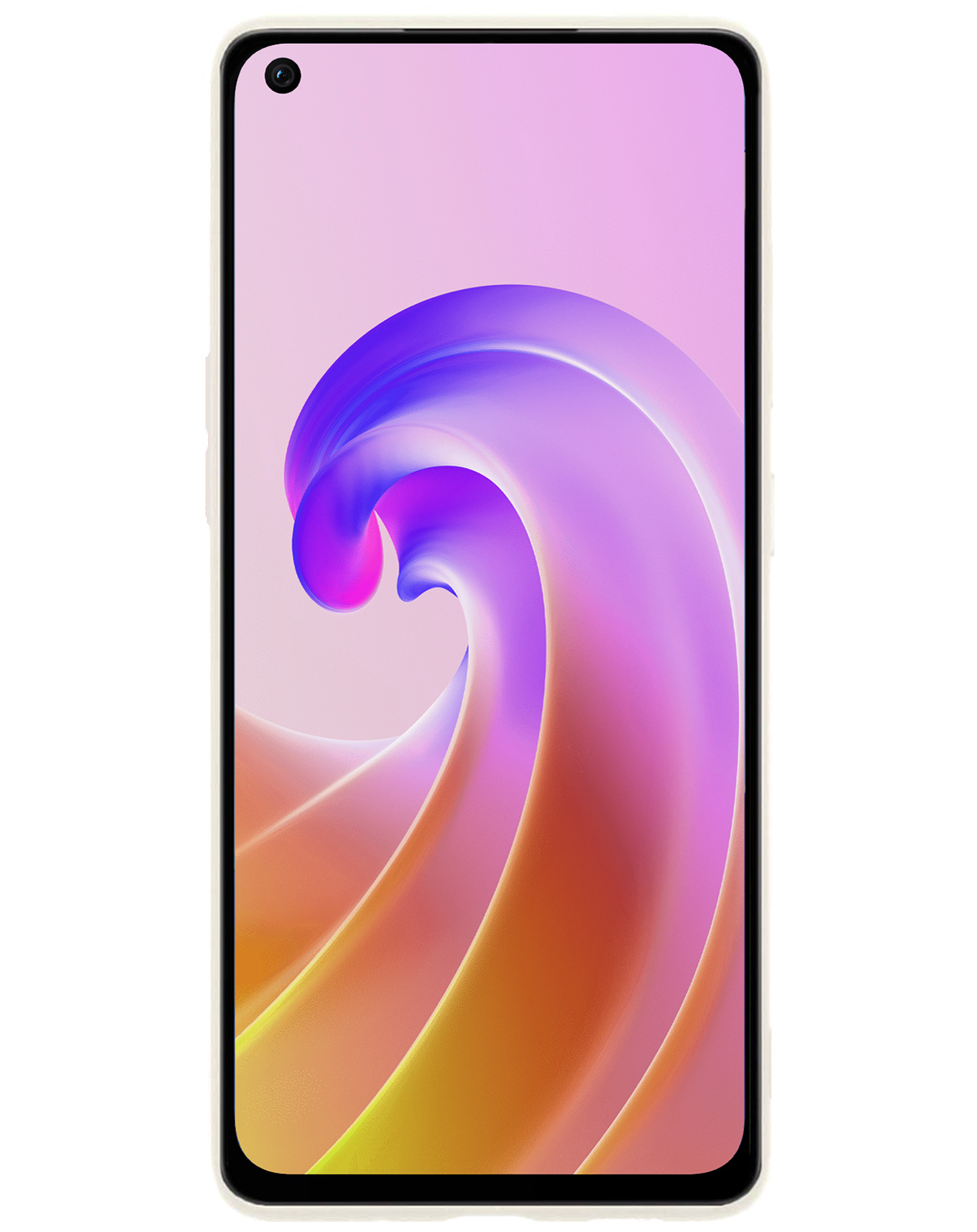 BASEY. Hoes Geschikt voor OPPO A76 Hoesje Siliconen Back Cover Case - Hoesje Geschikt voor OPPO A76 Hoes Cover Hoesje - Wit - 2 Stuks